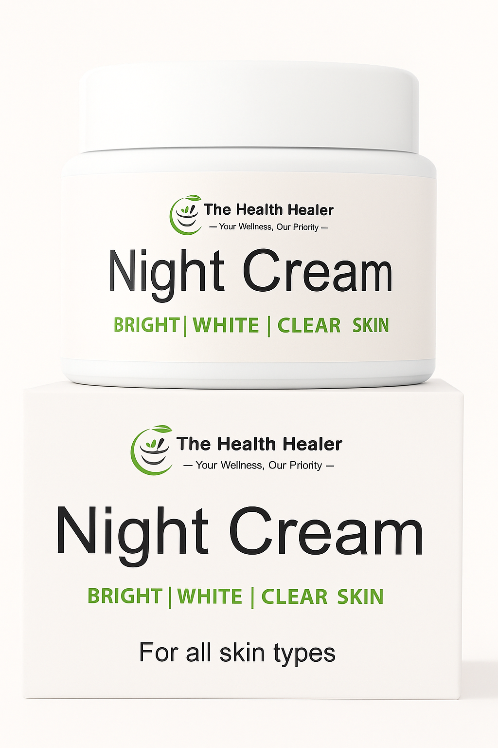 The Health Healer Night Cream For Bright, White And Clear Skin (100% Original)